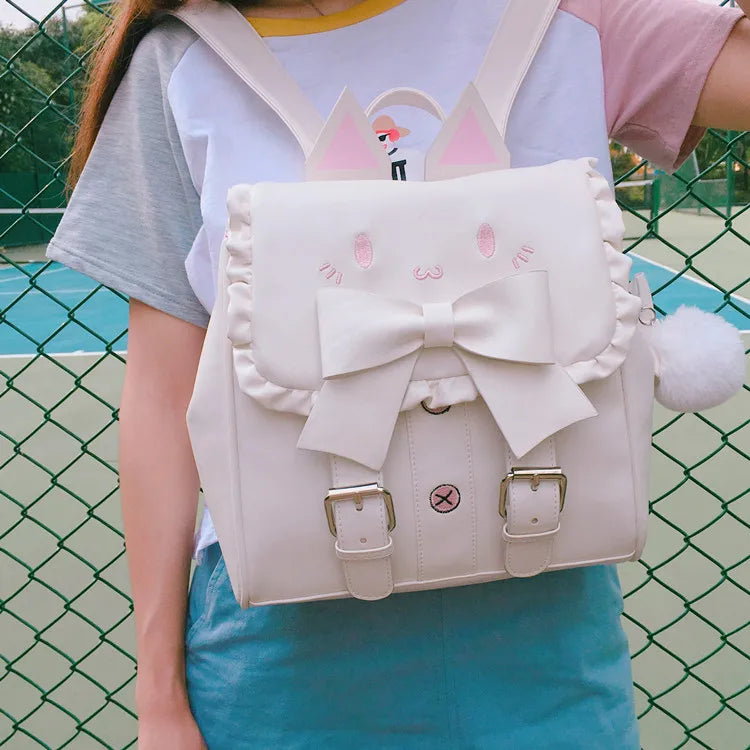Kitty backpack for top school