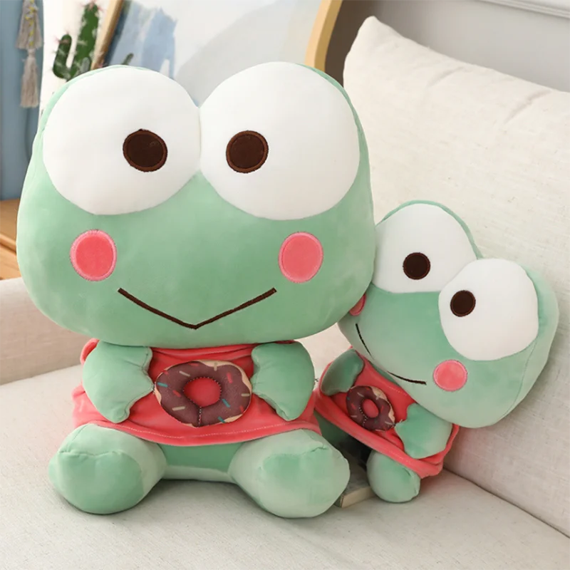 Frog Plush Pillow Kero Kero Keroppi Smile Doughnut Froggy Stufffed Ani –  LoveJojo