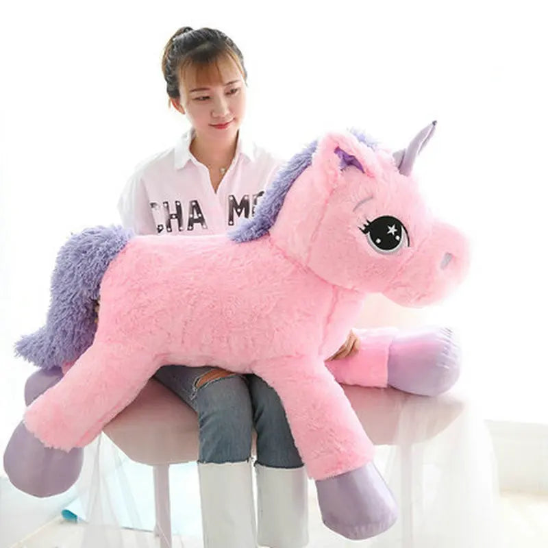 Pink unicorn stuffed animal online