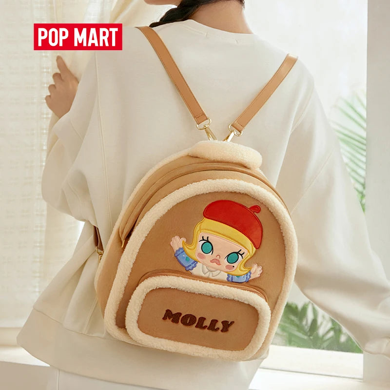 Pop Mart’s Molly x Champion Backpack Kids with Yellow Molly Accents POP MART Baby Molly & Baby Tabby Series Earbud Bag Keychain  main image 3
