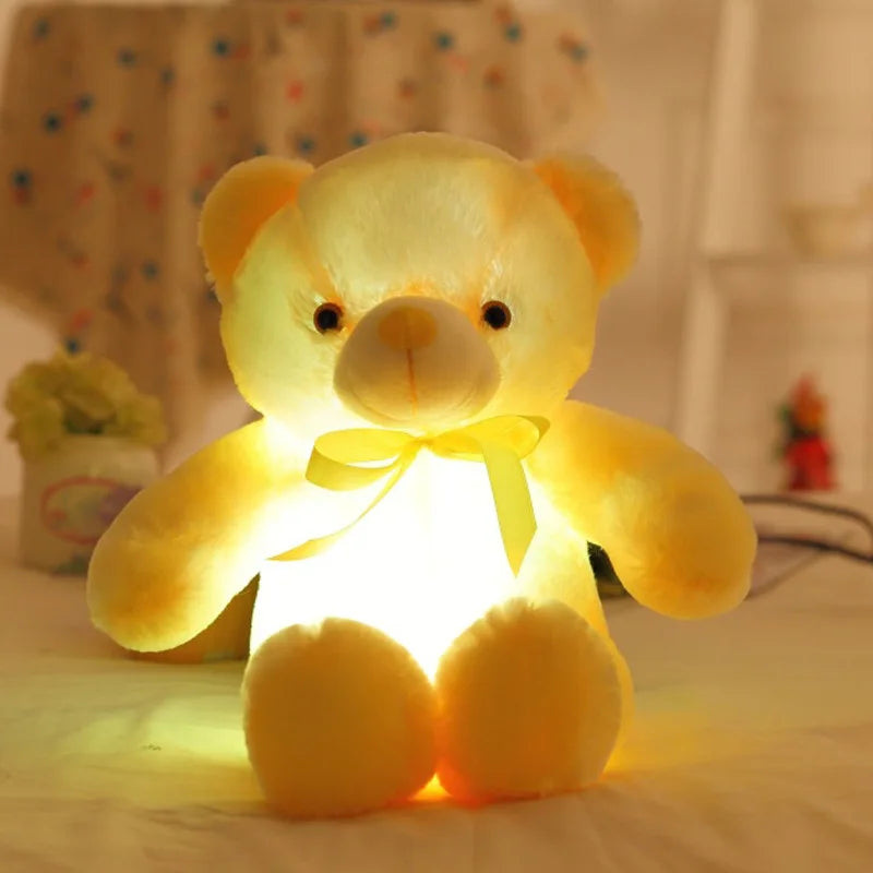 Light Up LED Glowing Teddy Bear Stuffed Animal Plush Toy 32 75cm