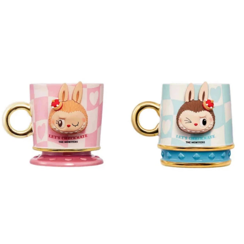 Genuine Pop Mart The Monsters Labubu 'Let's Checkmate' Series Mug