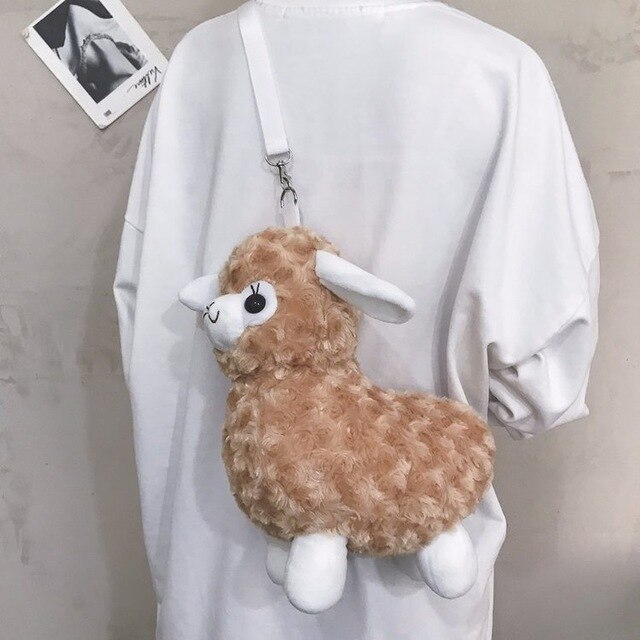 Cute Plush bag Stuffed Animals CrossBody Shoulder Bag Coin Purse Walle –  LoveJojo