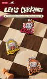 Genuine Pop Mart The Monster Labubu 'Let's Checkmate' Chess Adventure Series Fridge Magnet