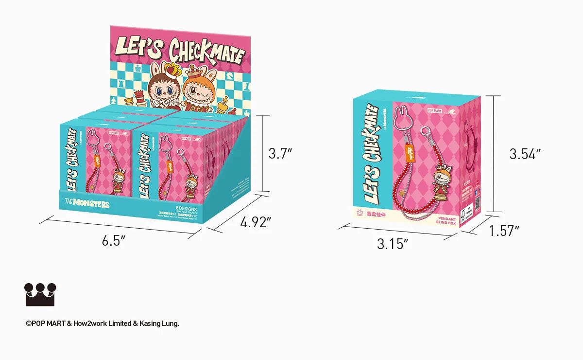 Genuine Pop Mart The Monsters Labubu 'Let's Checkmate' Series