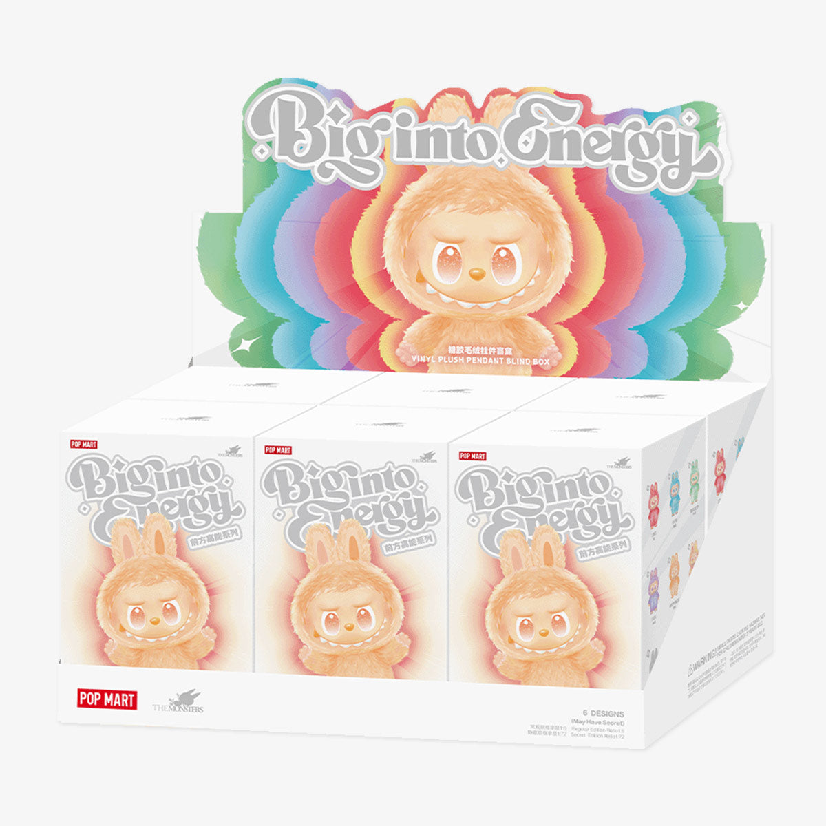 Genuine Pop Mart THE MONSTERS Labubu Big into Energy Series Vinyl
