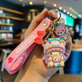 Kawaii Hello Kitty Keychain Sanrio My Melody Kuromi Cinnamoroll Car Key Ring Keychain