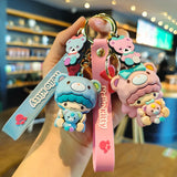 Kawaii Hello Kitty Keychain Sanrio My Melody Kuromi Cinnamoroll Car Key Ring Keychain