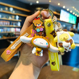 Kawaii Hello Kitty Keychain Sanrio My Melody Kuromi Cinnamoroll Car Key Ring Keychain