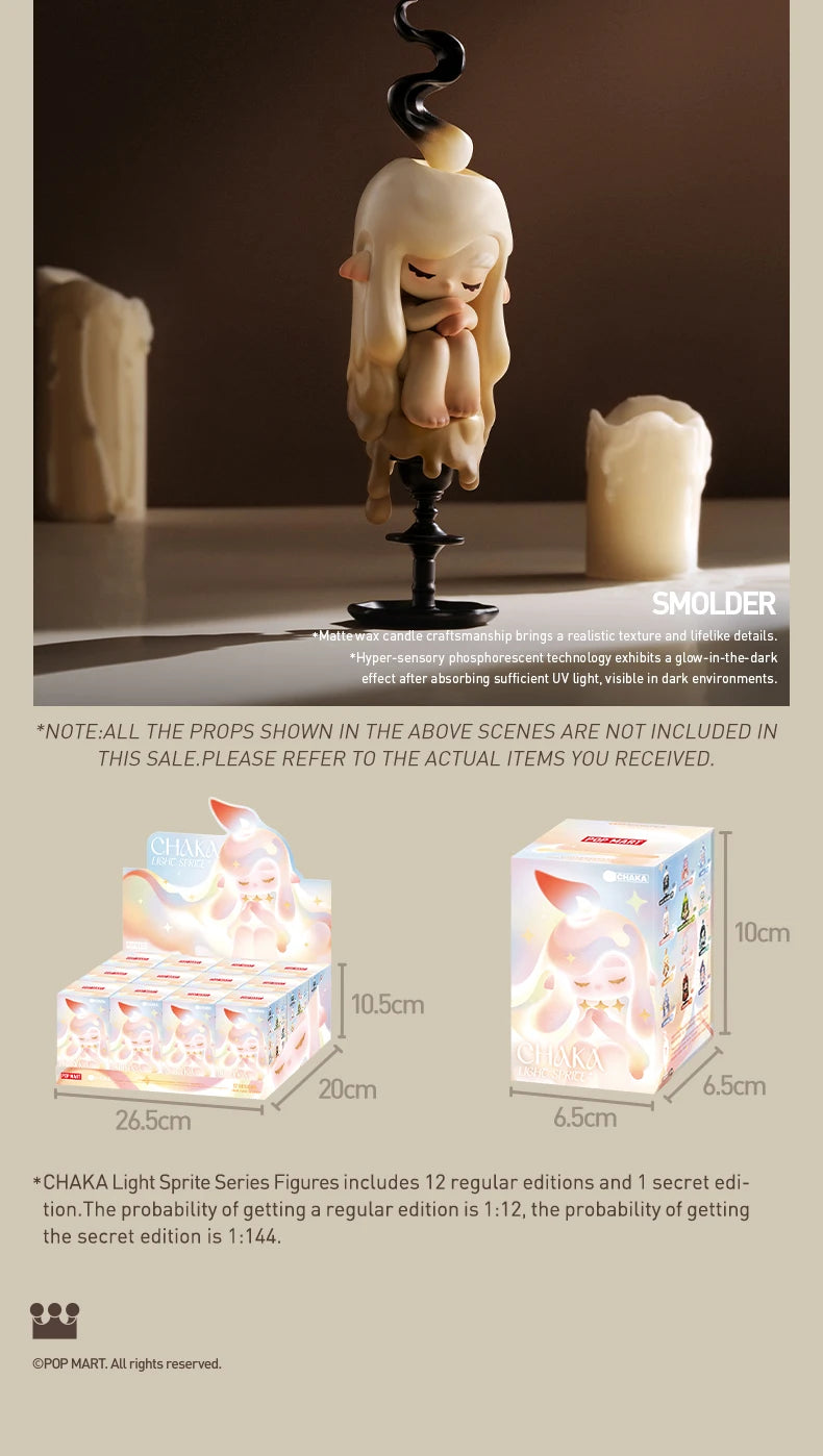 Genuine Pop Mart Chaka Light Sprite Series Blind Box Figure – LoveJojo