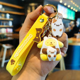 Kawaii Hello Kitty Keychain Sanrio My Melody Kuromi Cinnamoroll Car Key Ring Keychain