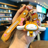 Kawaii Hello Kitty Keychain Sanrio My Melody Kuromi Cinnamoroll Car Key Ring Keychain
