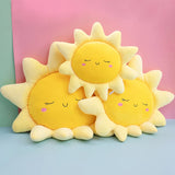 Happy Yellow Sunshine Sun Plush Smiley Cloud Rain Raindrops Weather