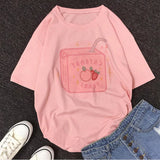 Pink Peach Juice Harajuku T Shirt