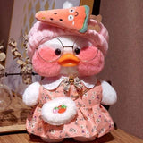 Korean Duck Plush Costume Glasses Dress Explorer - LoveJojo