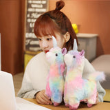 Rainbow Alpaca Unicorn Plush Stuffed Animal Toy - LoveJojo