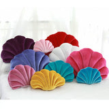 Velvet Shell Mermaid Cushion Plush Pillow Seashell