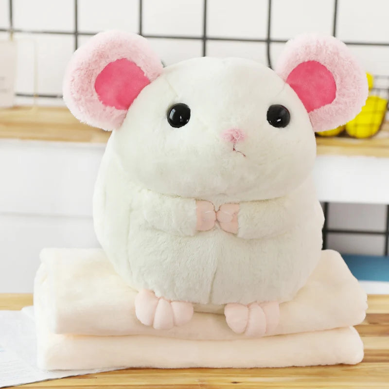 40cm Cute Hamster Mouse Plush Toy Hand Warmer 3 In 1 LoveJojo