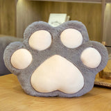 Electric Hand Warmer (Rechargeable) Kitten Cat Paw Plush Big Kitty Grey White Black Pink Cushion Pillow