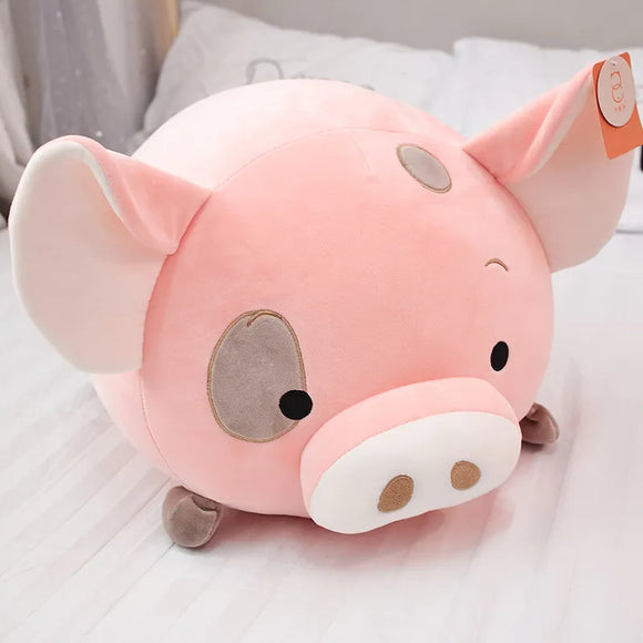 Chubby Pig Pink Piggy Plush with Eye Patch 35-45cm