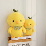 Yellow Chick Chicken Plush Green Bowtie - LoveJojo