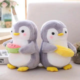 Penguin Matching Couples His 'n' Hers Plush Toys Bowtie Hair Bow Pink Blue - LoveJojo