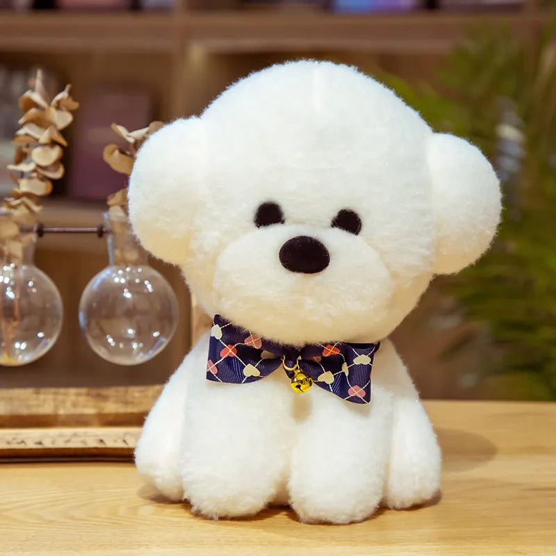 Teddy Dog Bichon Frise Puppy Plush White Stuffed Soft Animal Toy LoveJojo