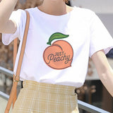 Pink Peach Juice Harajuku T Shirt