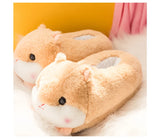 Slippers Winter Warm Home Plush Cute Corgi Slippers Flock Indoor Shoes Casual Slip On Flats - LoveJojo