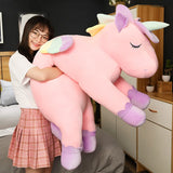 Unicorn Plush Big Cushion Pastel - Green, Yellow, Pink (up to 130cm)