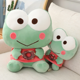 Frog Plush Pillow Kero Kero Keroppi Smile Doughnut Froggy Stufffed Animal Toy Green