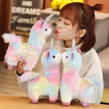 Rainbow Alpaca Unicorn Plush Stuffed Animal Toy - LoveJojo