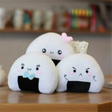 Onigiri Cute Plush Mini Rice Ball Pillow Kawaii Soft Japanese Sushi Cushion Stuffed Plush Toy