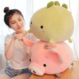 Chubby Pig Pink Piggy Plush with Eye Patch 35-45cm - LoveJojo