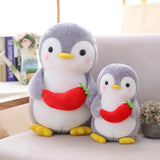 Penguin Matching Couples His 'n' Hers Plush Toys Bowtie Hair Bow Pink Blue