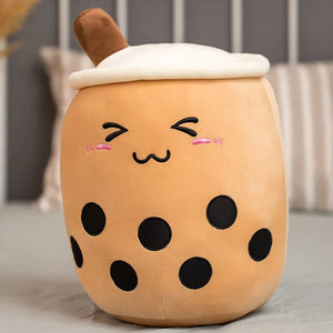 Cute Bubble Tea Plush Toy Stuffed Milk Tea Soft Boba Fruit Tea Cup Plushie - LoveJojo