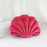Velvet Shell Mermaid Cushion Plush Pillow Seashell
