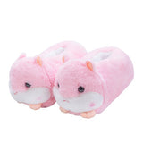 Slippers Winter Warm Home Plush Cute Corgi Slippers Flock Indoor Shoes Casual Slip On Flats
