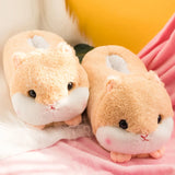 Slippers Winter Warm Home Plush Cute Corgi Slippers Flock Indoor Shoes Casual Slip On Flats - LoveJojo