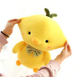 Yellow Chick Chicken Plush Green Bowtie - LoveJojo