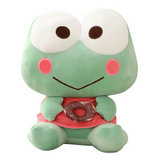 Frog Plush Pillow Kero Kero Keroppi Smile Doughnut Froggy Stufffed Animal Toy Green