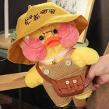 Korean Duck Plush Costume Glasses Dress Explorer - LoveJojo