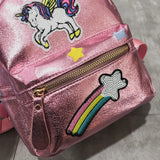 Holographic Backpack Unicorn Patches Rainbow Cloud Star - LoveJojo