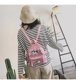 Holographic Backpack Unicorn Patches Rainbow Cloud Star - LoveJojo