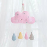 Cloud Crescent Moon Plush Pink Yellow Blue Raindrops Sleepy Stuffed Toys - LoveJojo