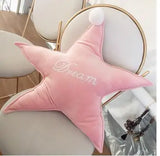 Candy Pink White Clouds Gold Dream Cloud Star Heart Moon Plush