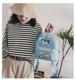 Holographic Backpack Unicorn Patches Rainbow Cloud Star - LoveJojo