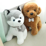 Poodle Dog Plush Husky Stuffed Animal Toys 22-40cm
