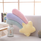 Cloud Crescent Moon Plush Pink Yellow Blue Raindrops Sleepy Stuffed Toys - LoveJojo