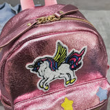 Holographic Backpack Unicorn Patches Rainbow Cloud Star - LoveJojo